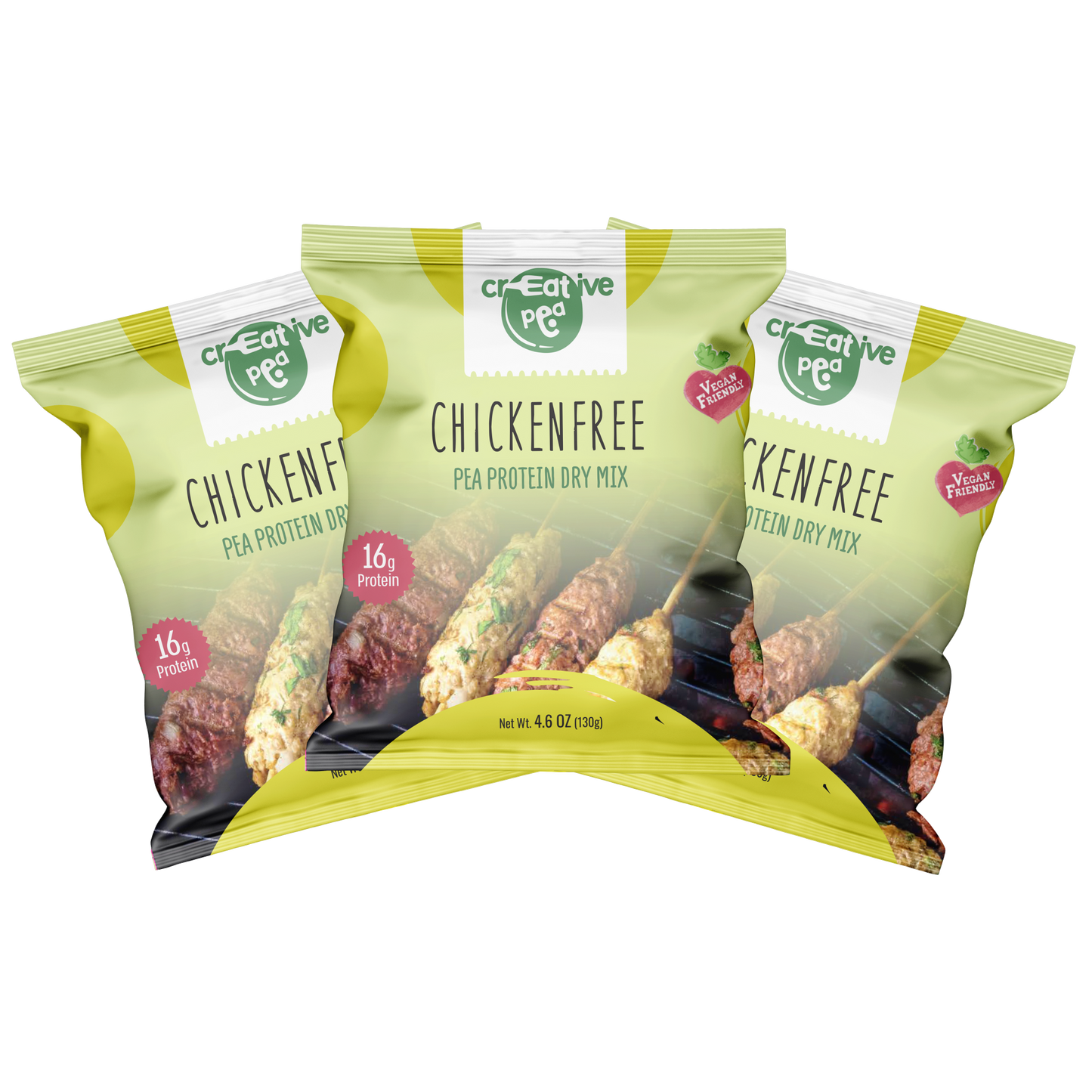 Plant-Based Meat: Vegan Chicken Substitute – High-Protein, Keto-Friendly, Pea Protein-Based, Chicken-Free Vegan Meat Alternative – Gluten-Free (Pack of 3)