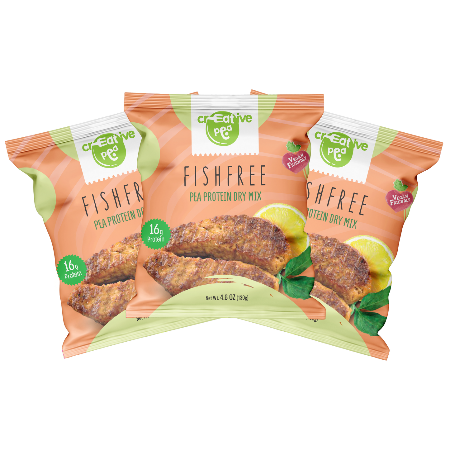Plant-Based Meat: Vegan Fish Substitute – High-Protein, Keto-Friendly, Pea Protein-Based, Fish-Free Vegan Meat Alternative – Gluten-Free (Pack of 3)