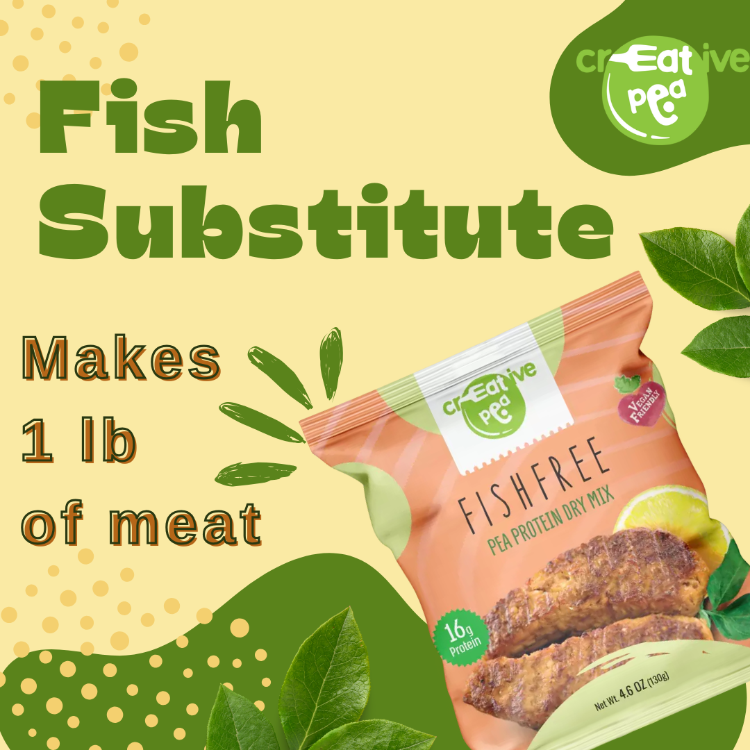 Plant-Based Meat: Vegan Fish Substitute – High-Protein, Keto-Friendly, Pea Protein-Based, Fish-Free Vegan Meat Alternative – Gluten-Free (Pack of 3)