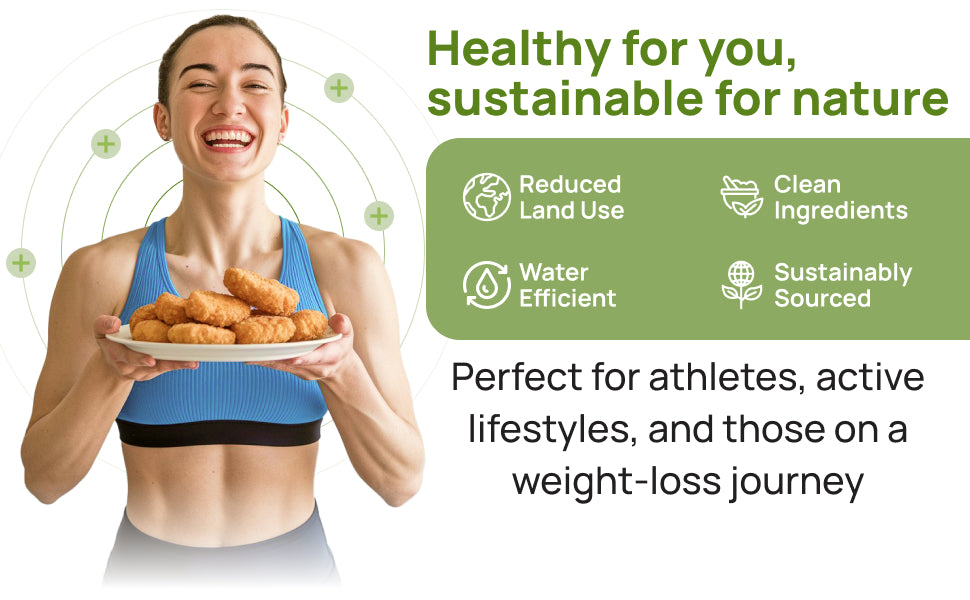 Creative Pea plant based meat pea protein served with fresh toppings