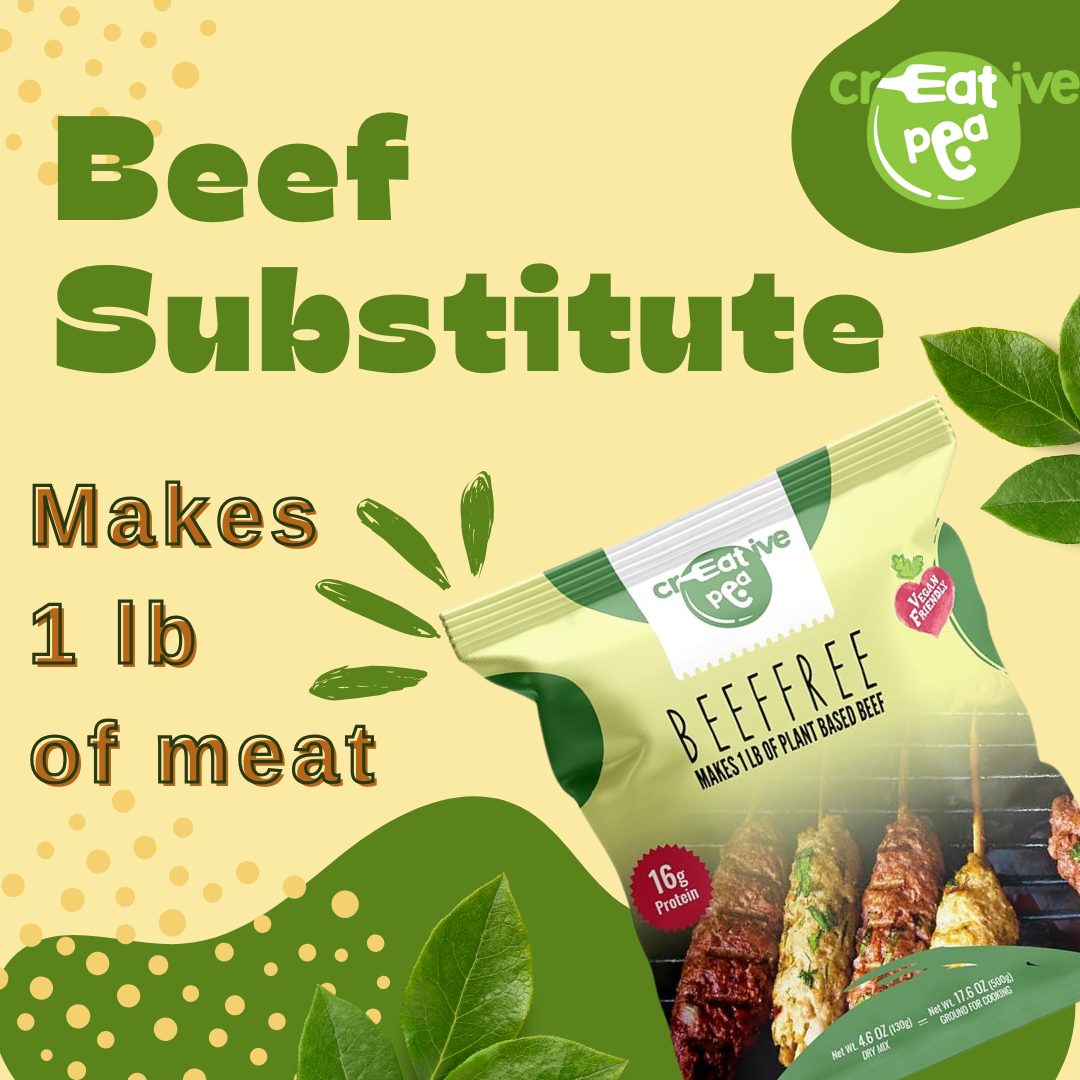 Plant-Based Meat: Vegan Beef Substitute Made from Pea Protein – High-Protein, Keto-Friendly, Gluten-Free, Dairy-Free & Sustainable Vegan Seafood Alternative