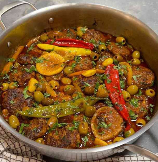 FishFree meatballs with olives