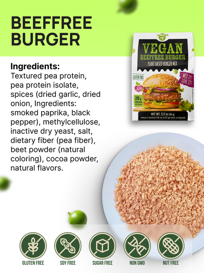 Burger Pea Protein Mix -  4 Pack