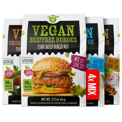 Variety - Burger | Kebab | Nuggets | Fishless Sticks -  4 Packs