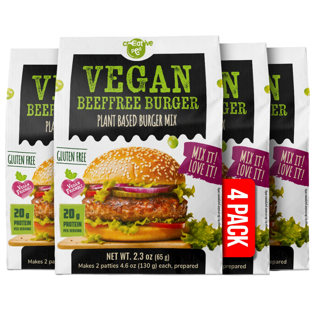 Creative Pea Burger Pea Protein Mix 4 pack front packaging