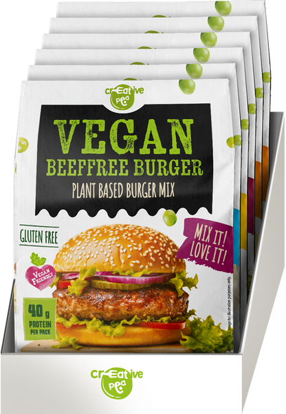 Creative Pea Burger Pea Protein Mix 8 pack front packaging