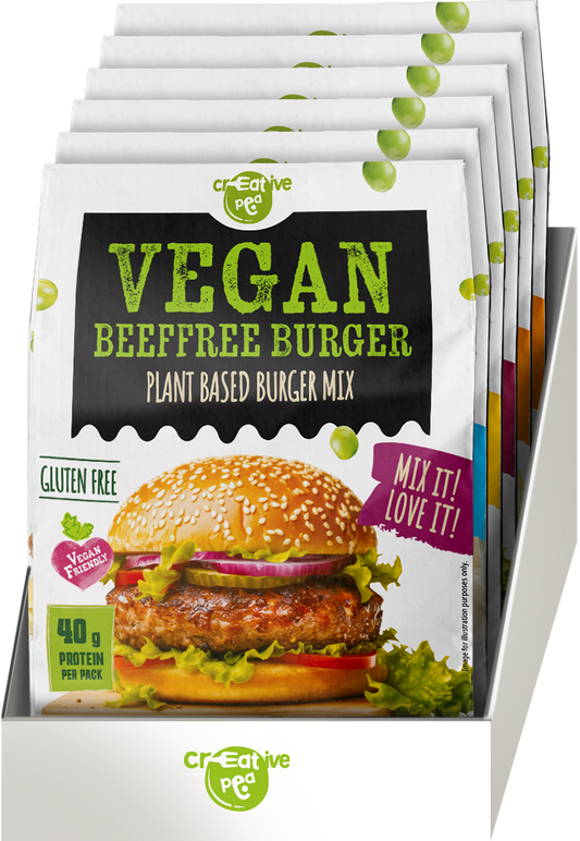 Creative Pea Burger Pea Protein Mix 8 pack front packaging