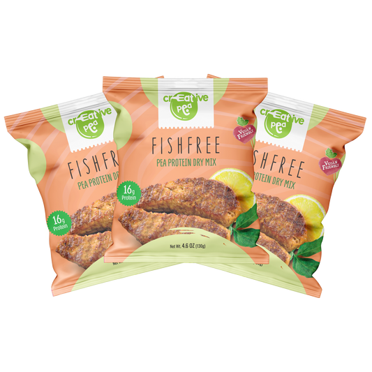 Creative Pea Plant Based Fish Meat Substitute From Pea Protein Fishfree, 3 Count