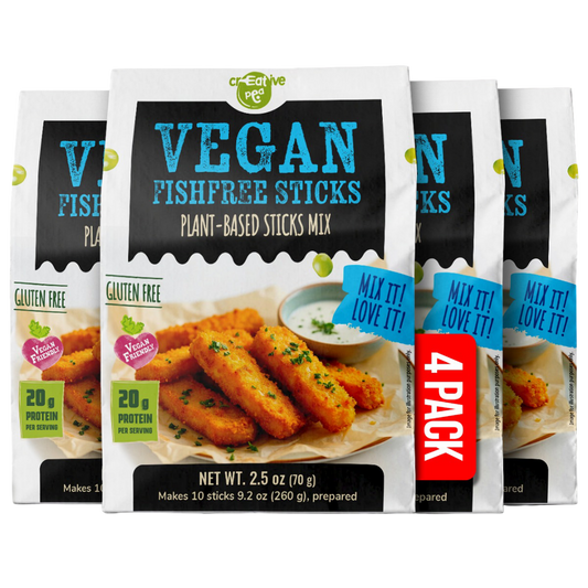 Creative Pea Fishless Sticks Pea Protein Mix 4-pack front view