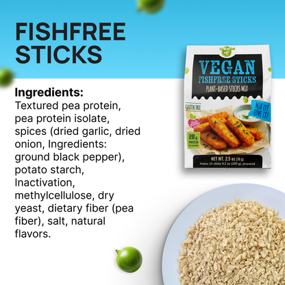 Creative Pea Fishless Sticks Pea Protein Mix ingredients
