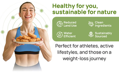 Creative Pea plant based meat pea protein served with fresh toppings