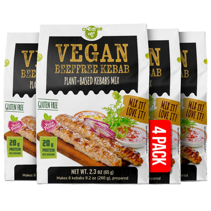 Creative Pea Beef Kebab Pea Protein Mix 4-pack front view