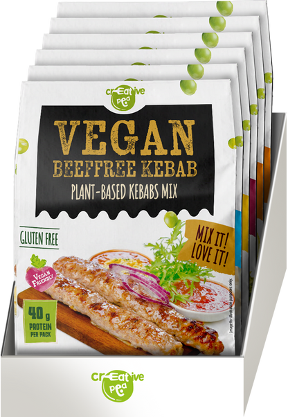 Creative Pea Beef Kebab Pea Protein Mix o pack display front view