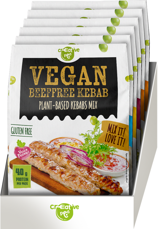 Creative Pea Beef Kebab Pea Protein Mix o pack display front view