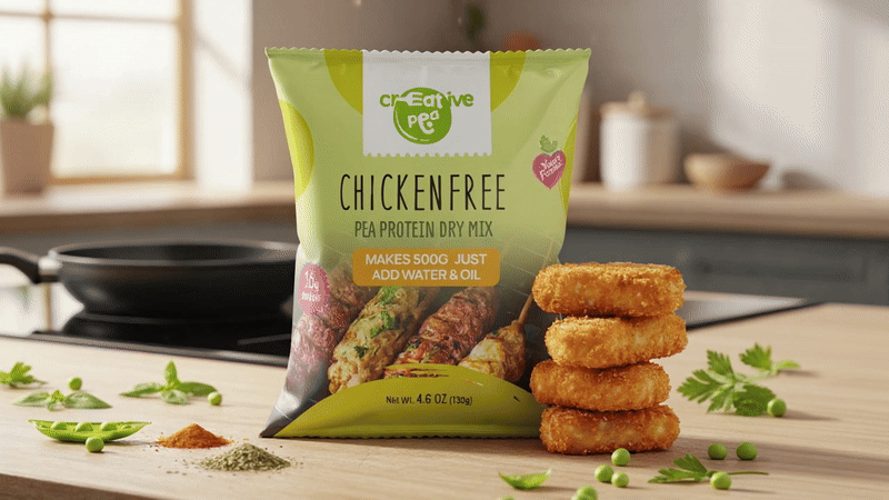 Plant-Based Meat: Vegan Chicken Substitute Made from Pea Protein – High-Protein, Keto-Friendly, Gluten-Free, Dairy-Free & Sustainable Vegan Seafood Alternative
