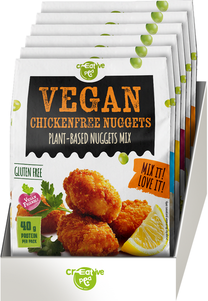 Creative Pea vegan chicken-free nuggets mix 4 pack front view