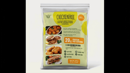 Creative Pea vegan pea-protein chicken substitute gif