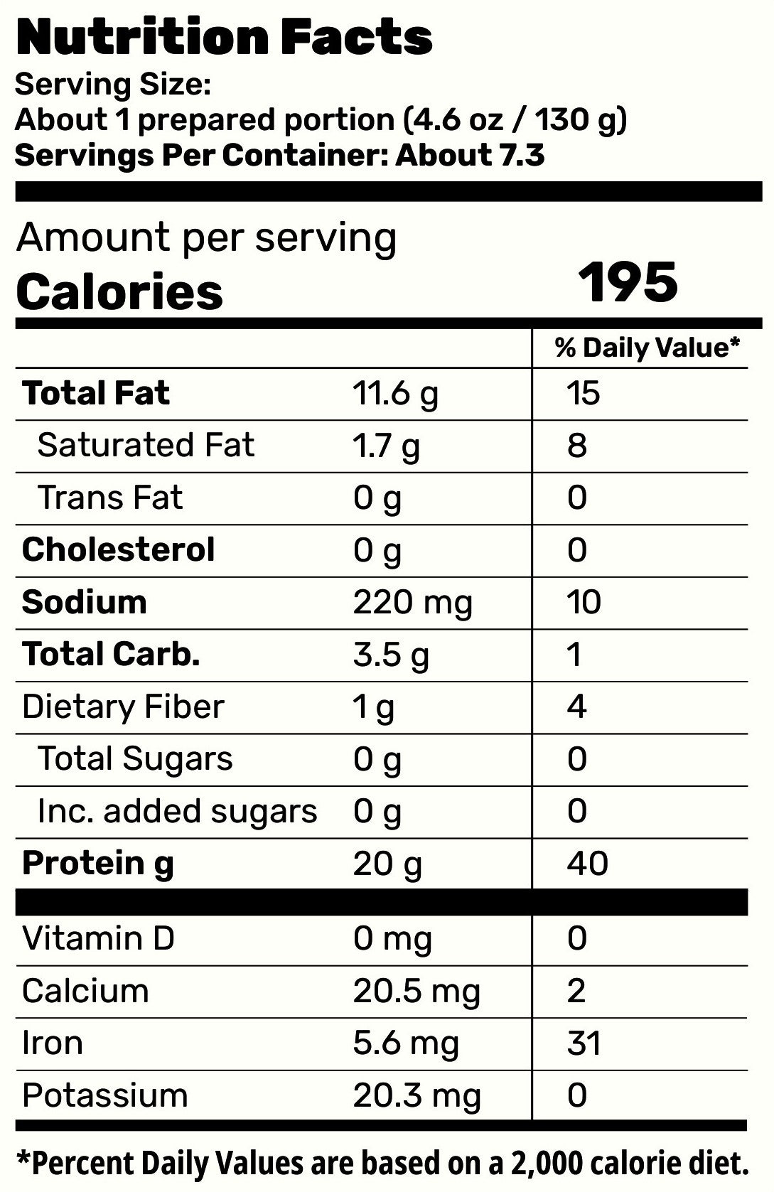 Vegan Fish Plant Based Meat (New Improved Blend, 227g) – High-Protein Pea Protein, Keto-Friendly, Gluten-Free & Sustainable - 1 Pack