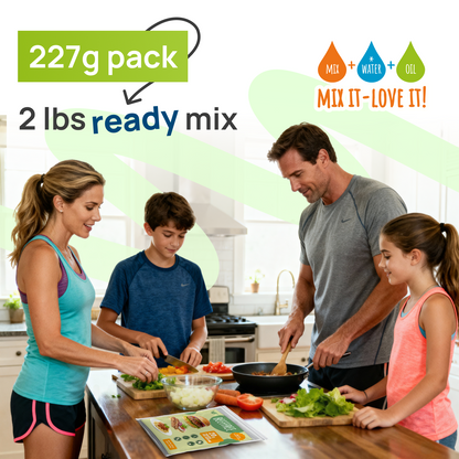 Vegan Beef Plant Based Meat (New Improved Blend, 227g) – High-Protein Pea Protein, Keto-Friendly, Gluten-Free & Sustainable - 1 Pack